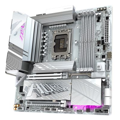 4. GIGABYTE Z890M AORUS ELITE WIFI7 ICE Intel Z890 LGA 1851 (Socket V1) ATX