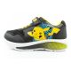 11. Leomil Pokemon children's sports shoes sneakers lightweight with velcro black yellow