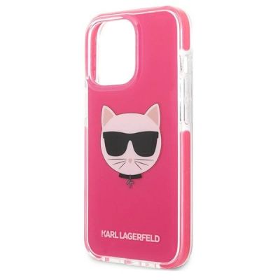 6. Karl Lagerfeld Choupette Head case for iPhone 13 Pro / iPhone 13 - fuchsia