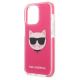 6. Karl Lagerfeld Choupette Head case for iPhone 13 Pro / iPhone 13 - fuchsia