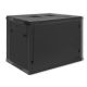 3. Rack Cabinet 19" 9U 600 x 500 x 450 Black Wall Mounted