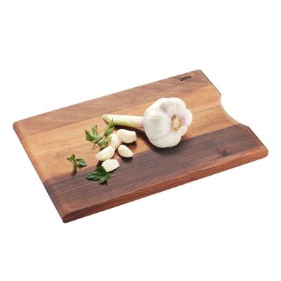 3. GEFU ENNO Rectangular Wood Cutting Board Walnut, Wood