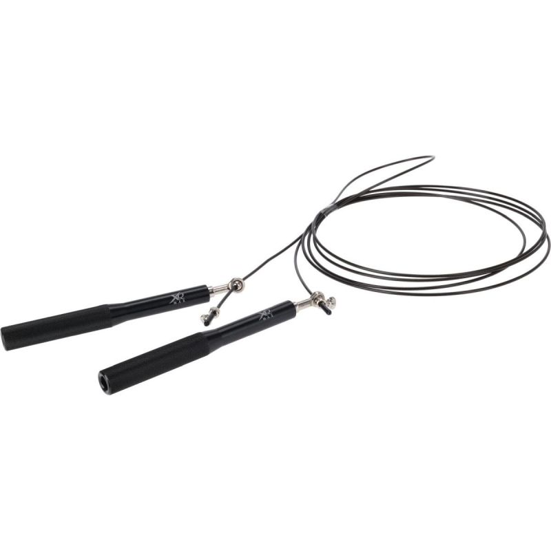 5. ADJUSTABLE SPEED SKIPPING ROPE ALUMINUM HANDLES 300 CM XQMAX BLACK