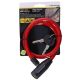 6. DUNLOP SPIRAL BIKE LOCK WITH KEY 1.2x65CM - RED