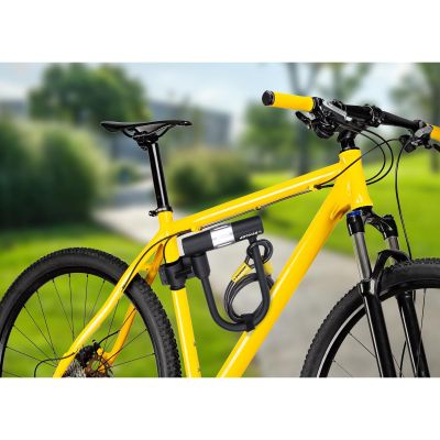 2. U-LOCK BIKE LOCK + CABLE 10X1200mm DUNLOP