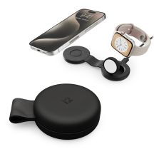 Qi2 Wireless Charger for Two Devices, MagSafe-Compatible, USB-C Cable Included, Black