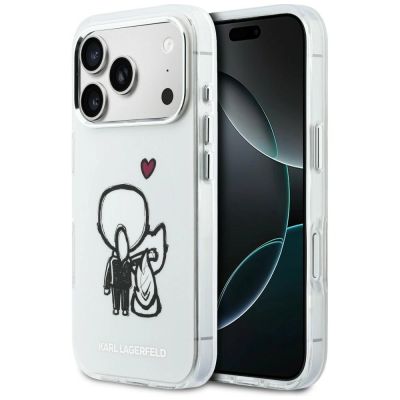 Karl Lagerfeld Karl & Choupette Back MagSafe Case for iPhone 17 Pro - Clear