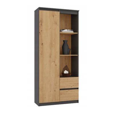 RS-80 BILY OFFICE SHELVING SET ANTHRACITE/ARTISAN