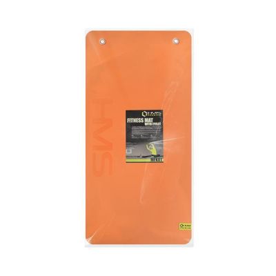 4. HMS Premium MFK01 Orange-Black Club Fitness Mat with Holes