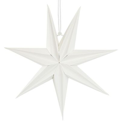 2. PAPER STAR DECORATION 30 CM 7-POINT WHITE SASKA GIFT & DECOR