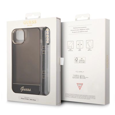7. Guess GUHCP14SHGCOHK iPhone 14 6.1 "black / black hardcase Translucent Pearl Strap