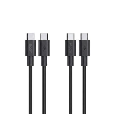 10. Acer 100W PD GaN Charger, 3 x USB C and 1 x USB A, EU Plug, 100W USB-C cable, Black, Retail Pack