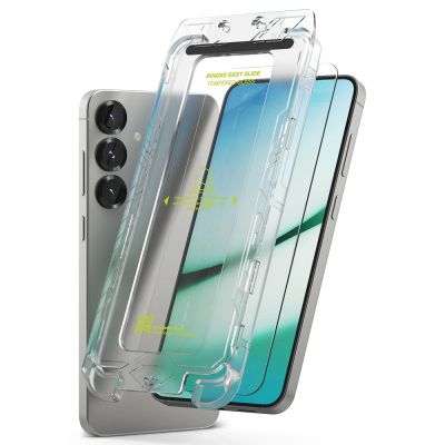 2. Ringke Easy Slide 2-pack tempered glass for Samsung Galaxy S25