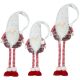 GNOME ON TELESCOPIC LEGS WHITE 80-115CM