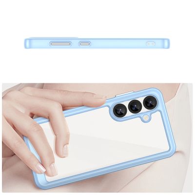 4. Outer Space Case with Gel Frame for Samsung Galaxy S25 - Blue