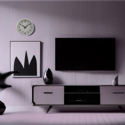 4. PP WALL CLOCK 20CM WHITE