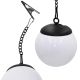 24. SOLAR LAMP PLASTIC BALL HANGING WITH CLIP 10X30CM SET OF 2 PCS