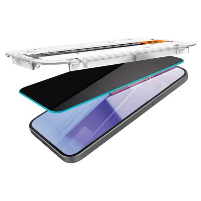 5. Spigen Glas.tR EZ Fit Privacy Tempered Glass for iPhone 15 Plus