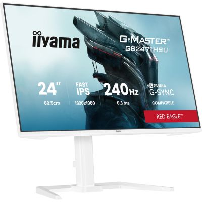 28. iiyama G-MASTER GB2471HSU-W1 computer monitor 60.5 cm (23.8") 1920 x 1080 px Full HD LED White