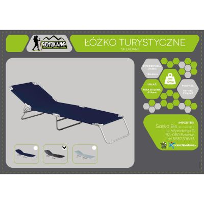 16. FOLDABLE CAMPING BED BLACK