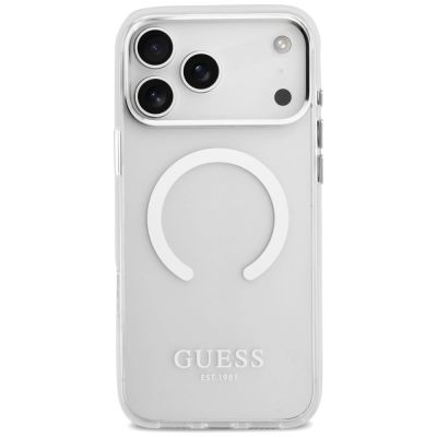 3. Guess Metal Outline MagSafe case for iPhone 17 Pro Max - silver