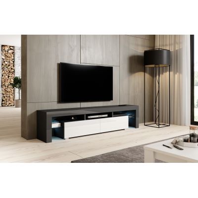 3. TORO 200 TV cabinet, gray/white gloss