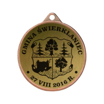 Metal Medal with Engraving on Laminate