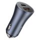 3. Baseus Golden Contactor Pro car charger USB-C / USB-A 40W PD QC 4+ SCP FCP AFC + cable - gray