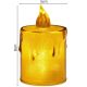 21. DECORATIVE CANDLE 10.5 CM AMBER WARM WHITE 1 LED