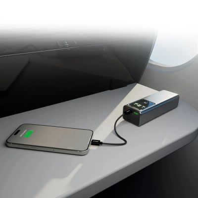 5. Powerbank SBS 20000mAh PD 100W with LCD display - gray