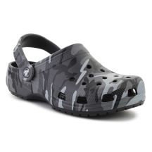 CROCS CLASSIC CAMOUFLAGE CLOG K BLACK/SLATE GRAY 211879-0DD