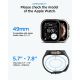 10. Spigen Liquid Air Pro Case Strap + 9H Tempered Glass for Apple Watch Ultra 49mm - Black