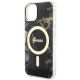 6. Guess GUHMP14SHTMRSK iPhone 14 6.1" black/black hardcase Golden Marble MagSafe