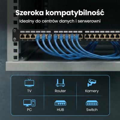 10. Patch panel Extralink EX.9830 (1U; cat. 5e; 24xRJ-45)