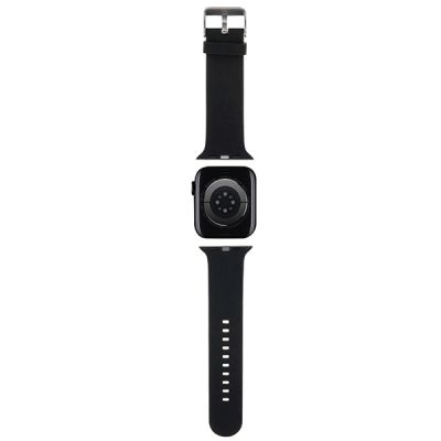 2. Karl Lagerfeld 3D Rubber Karl&Choupette Heads strap for Apple Watch 42/44/45/49mm - black