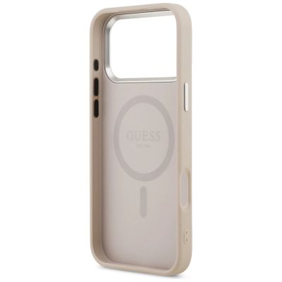 7. Guess Triangle Logo MagSafe Case for iPhone 17 Pro Max - Pink