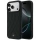 Mercedes Leather with Crossed Lines MagSafe case for iPhone 17 Pro Max - black