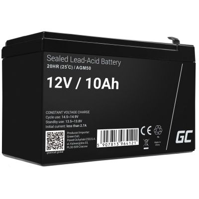 GREEN CELL GEL/AGM BATTERY AGM50 12V 10AH
