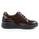 4. Scholl Emma Laces Women's Sports Shoes Leather Brown Platform
