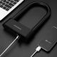 6. Rockbros 32210818001 SMART Bicycle Lock with Fingerprint Reader and Bluetooth Connectivity - Black