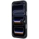 5. Karl Lagerfeld Grained Karl Head Metal MagSafe Case for iPhone 18 Pro Max / 17 Pro Max - Black