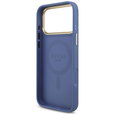 7. Guess 4G Strass Logo MagSafe Case for iPhone 18 Pro Max / 17 Pro Max – blue
