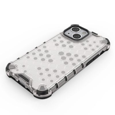 5. Honeycomb Case armor cover with TPU Bumper for iPhone 13 mini green