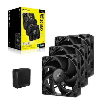 3. CORSAIR Lüfter 3-Fan Set 120*120*25 iCUE Link RX120 MAX Triple Kit