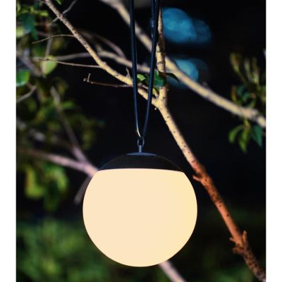 20. SOLAR LAMP PLASTIC HANGING BALL 20CM