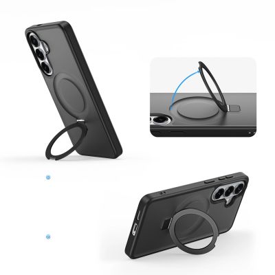 10. Dux Ducis Yind Case for Samsung Galaxy S26+ with Stand, Compatible with MagSafe - Black