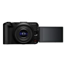 Canon 24.2 MP camera with image stabilization, ISO 32000, Wi-Fi, APS-C, black