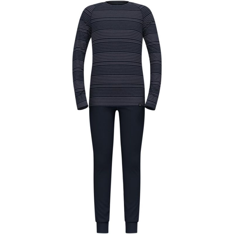 Thermal underwear - Odlo Set ACTIVE WARM Special Set size M Navy blue