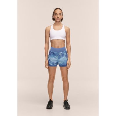 CASALL Breeze Printed Running Short, navy blue
