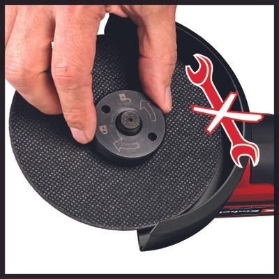 11. Cordless angle grinder TP-AG 18/125 CE Q Solo 4431155 EINHELL